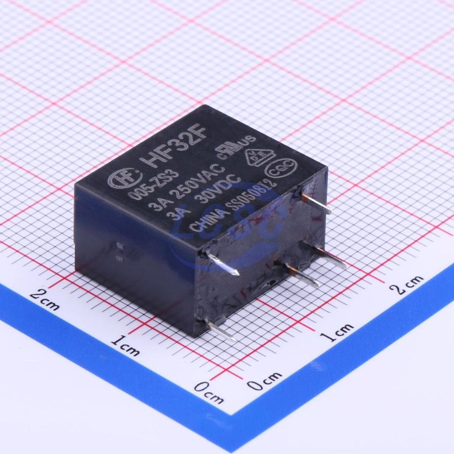 HF32F-005-ZS3 The Hongfa HF32F-005-ZS3 is a power relay designed for reliable performance. It meets RoHS3 compliance standards.