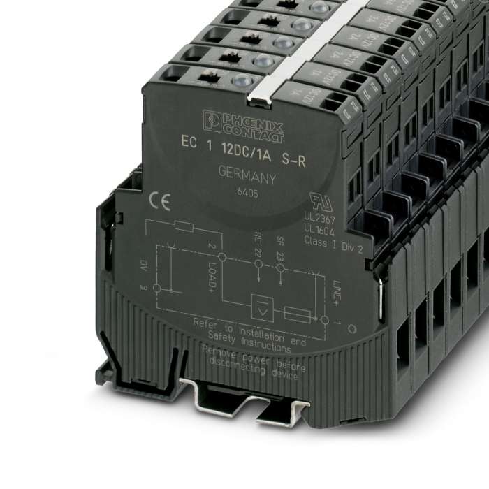 3000756 The Phoenix Contact 3000756 is a 3A, 12V DC electronic circuit breaker. It offers solid-state protection and mounts on a DIN rail.