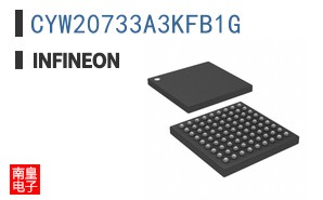 CYW20733A3KFB1G The Infineon CYW20733A3KFB1G is an RF Transceiver with integrated MCU, supporting BLE v3.0 +EDR. It operates at 2.4GHz with a transmit power of 10dBm.