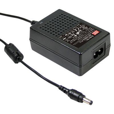 GST25B15-P1J The Mean Well USA GST25B15-P1J is a 25W AC/DC desktop adapter providing a 15VDC output. It features Level VI efficiency and an IEC 320-C8 input connector.
