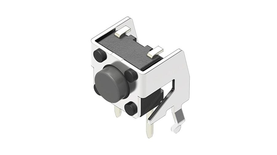 SKHHLNA010 The Alps Alpine SKHH Series TACT Switch, part number SKHHLNA010, is a snap-in type switch with a sharp feeling operation. It offers a typical operating force of 1.57N and a travel of 0.25mm.