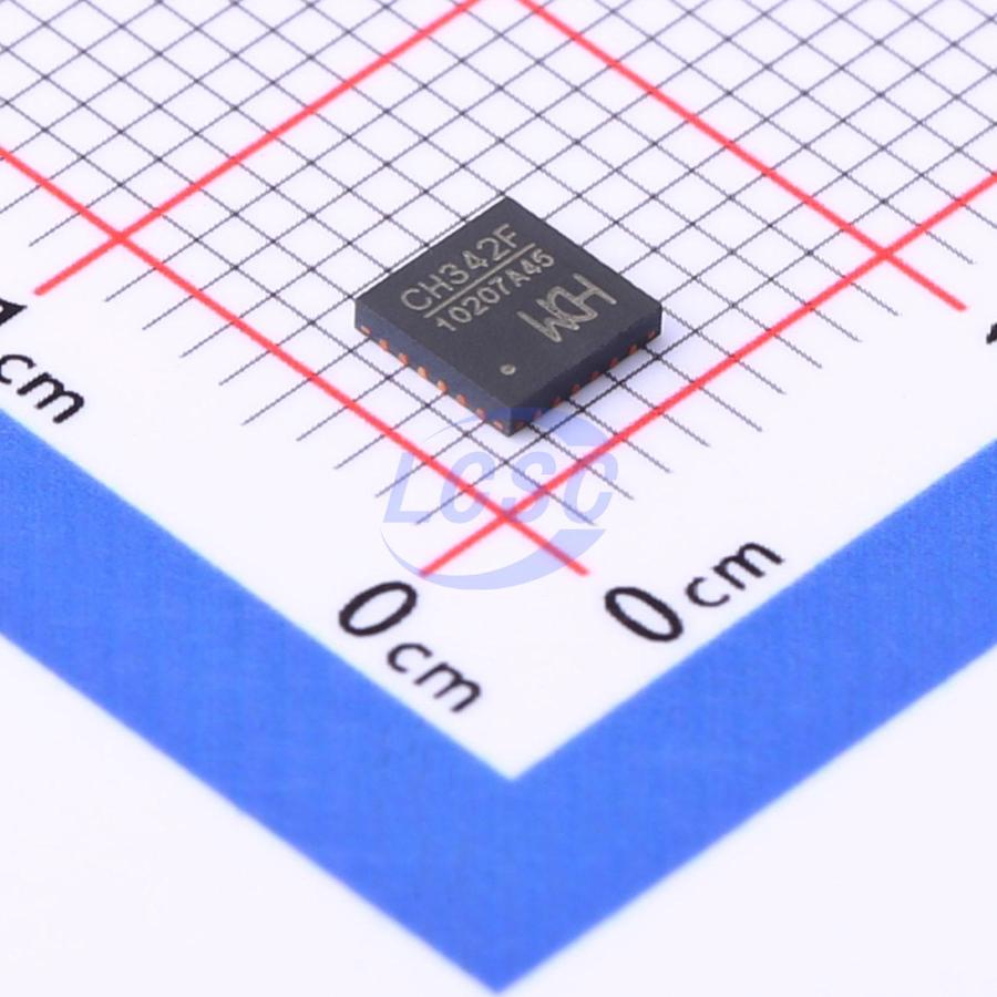 CH342F The Qin Heng CH342F is a USB Interface IC designed for various applications. It comes in a VQFN-24-EP(4x4) package and meets RoHS3 compliance standards.