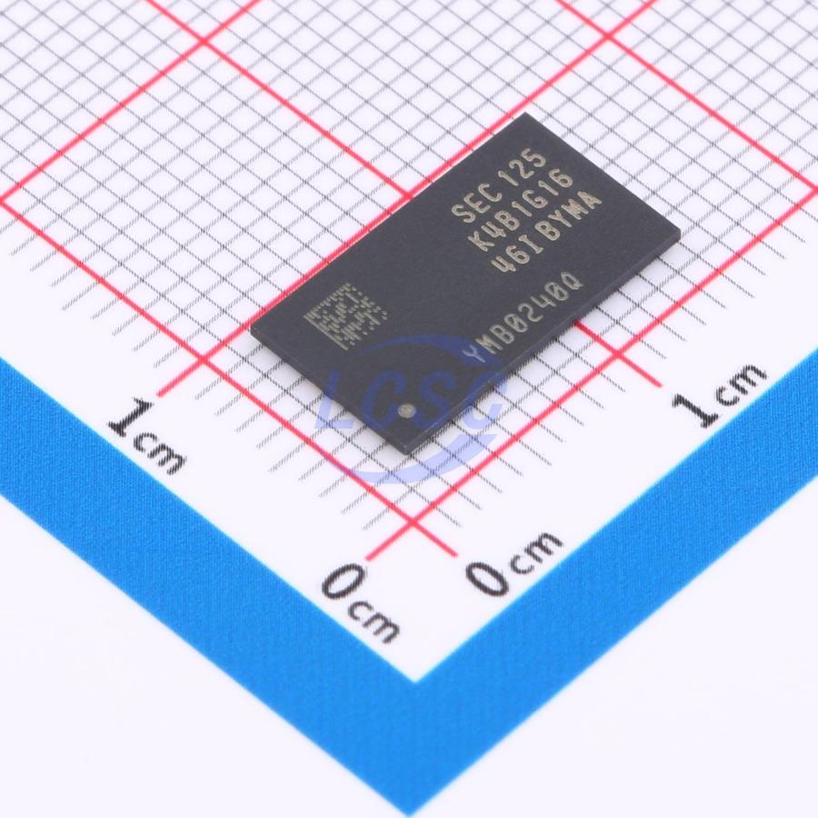 K4B1G1646I-BYMA The Samsung K4B1G1646I-BYMA is a 1Gb DDR3 SDRAM memory module. It operates at 1600MHz with a 1.5V supply voltage and comes in a BGA96 package.