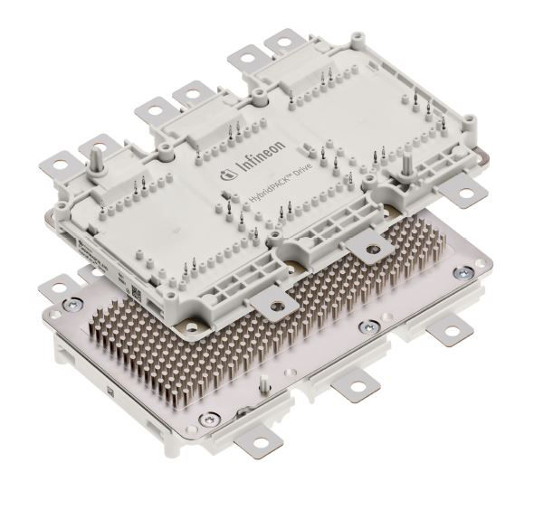 FS950R08A6P2B The Infineon FS950R08A6P2B is a HybridPACK Drive IGBT module designed for automotive applications. It offers a 750V blocking voltage and 950A current rating.