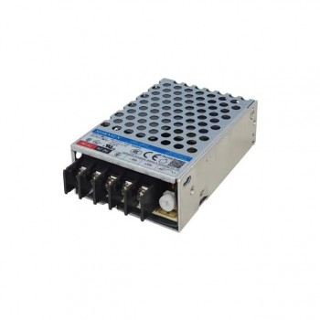 LM25-23B48 The Morning Star Industrial LM25-23B48 is an enclosed AC DC converter with a 48V output and 27W power rating. It features a chassis mount design and operates from 85-305 VAC input.