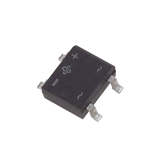 DF06S The Vishay General Semiconductor DF06S-E3/45 is a single-phase bridge rectifier with a maximum reverse voltage of 600V and an average rectified current of 1A. It is designed for surface mount applications.