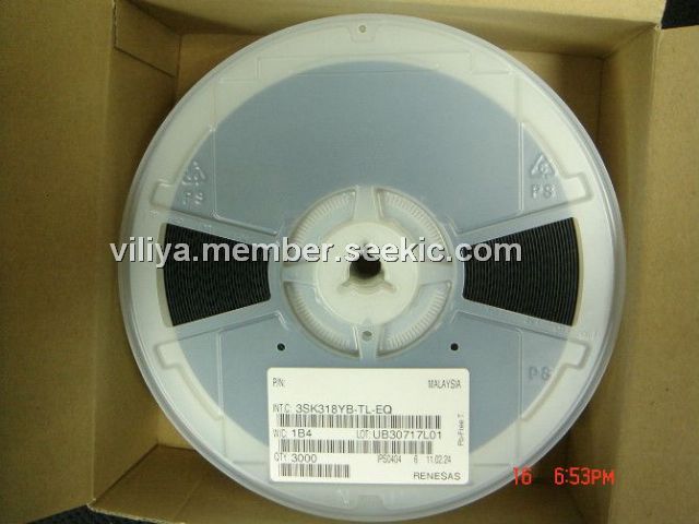 3SK318YB-TL-E Renesas 3SK318YB-TL-E is an N-Channel Dual Gate MOSFET with 3.5V drain-source voltage and 10mA drain current. It offers 21dB typical gain and 1.4dB noise figure in a surface mount SC-82A/SOT-343 package.