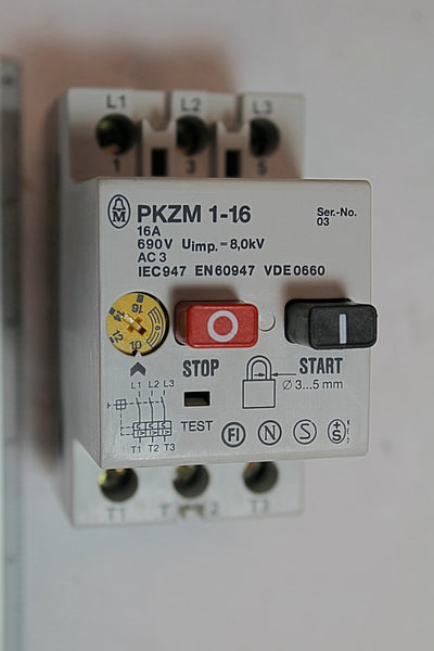 Moeller PKZM 1-16 Manual Motor Starter The Moeller PKZM 1-16 is a manual motor starter. It features RoHS3 Compliance and an MSL of 1.