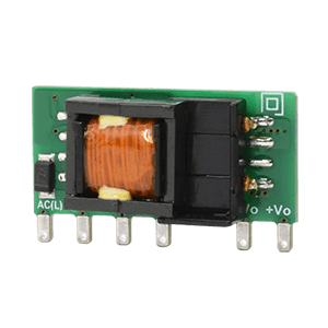 PBO-3C-5 The Bel Fuse PBO-3C-5 is a 3W AC-DC power supply with a 5VDC output and an input range of 85-305 VAC. It features a board mount, through-hole termination style.
