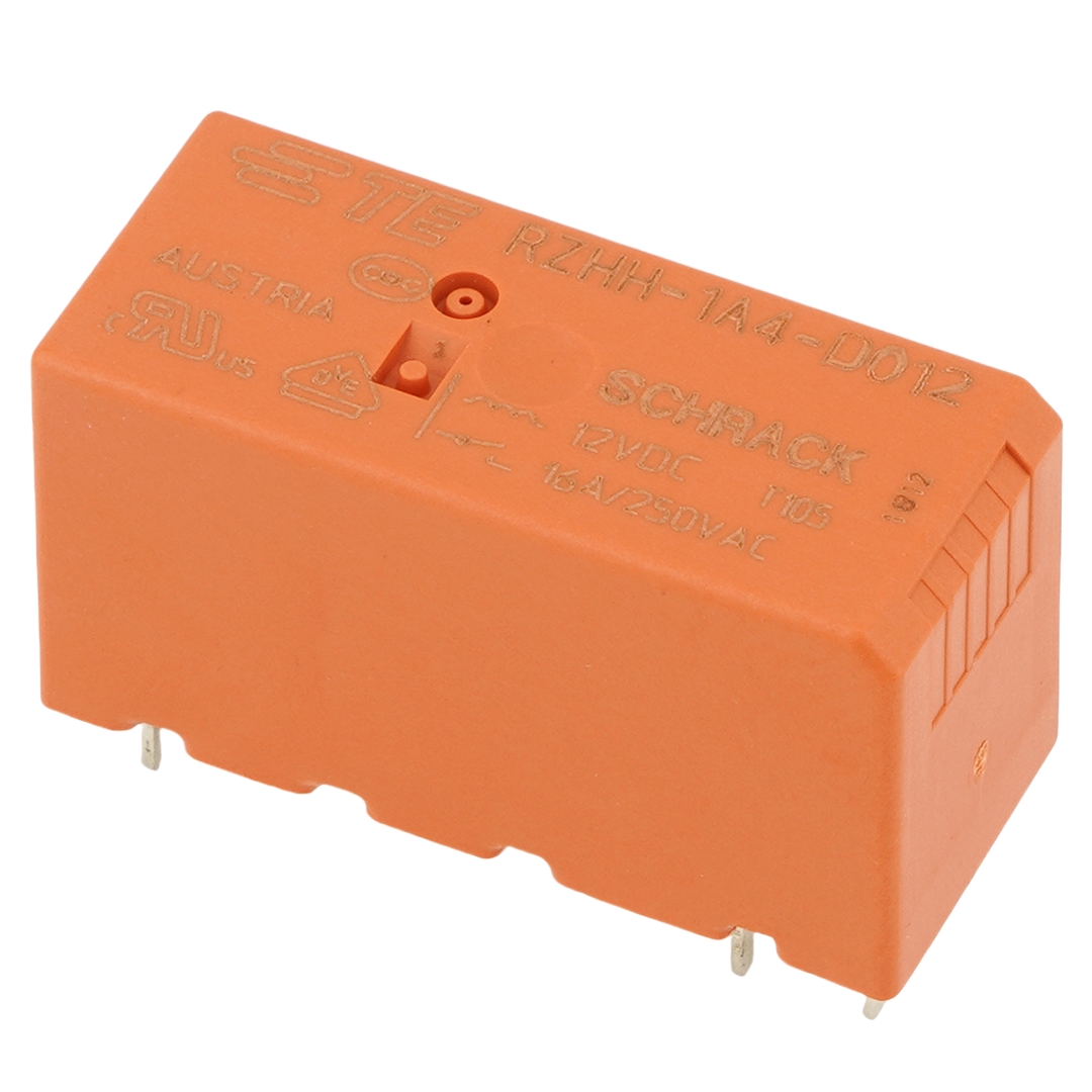 RZHH-1A4-D012 The TE Connectivity RZHH-1A4-D012 is a power relay designed for electrical switching applications. It features a 12VDC coil voltage and a contact rating of 16A at 250VAC.