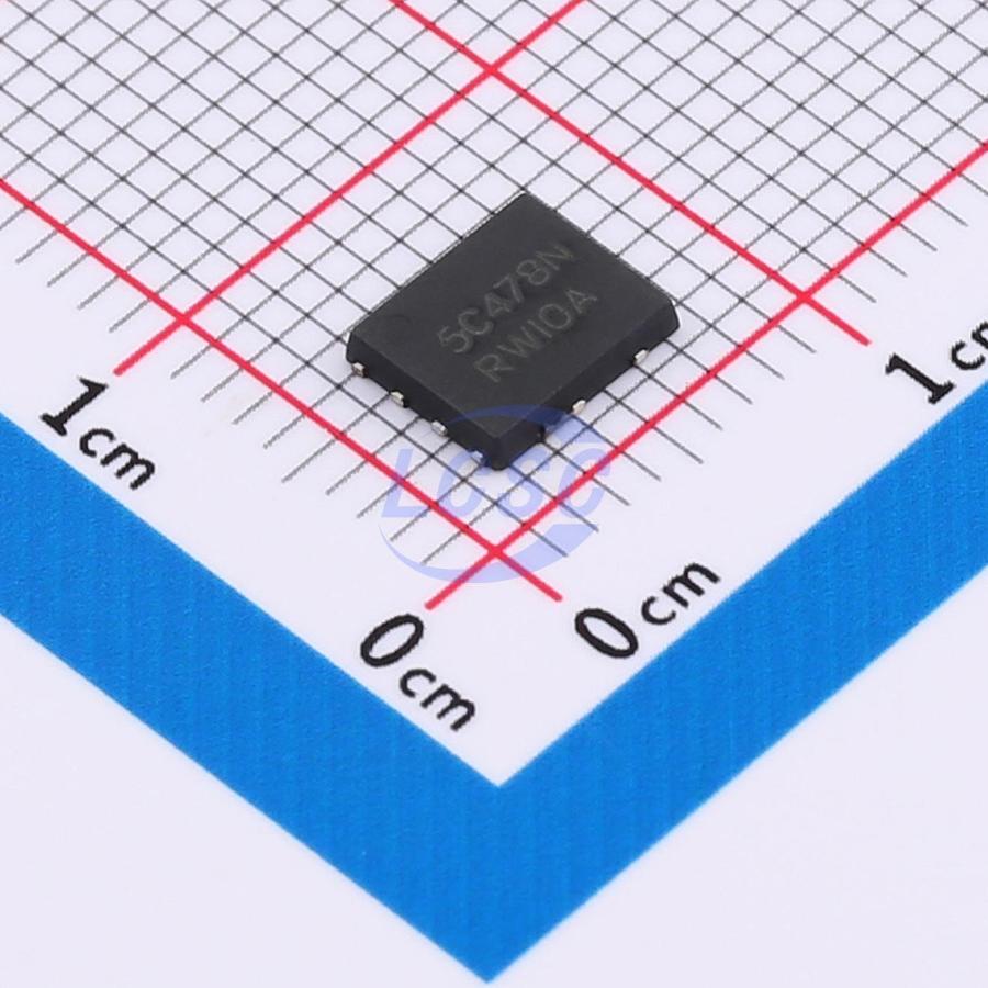 NVMFD5C478NT1G The On Semiconductor NVMFD5C478NT1G is a dual N-Channel MOSFET array designed for compact applications. It offers a 40V drain-to-source voltage and low on-resistance.