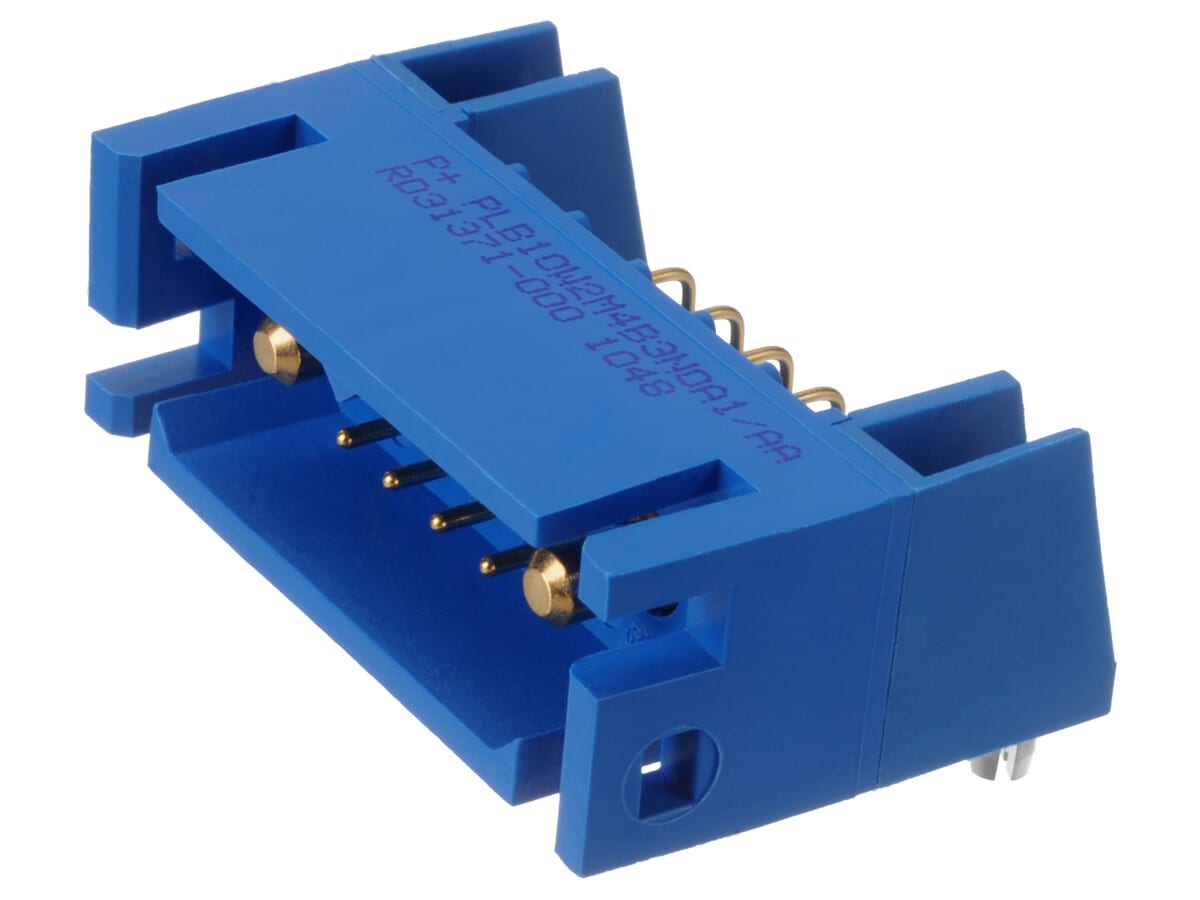 PLB20M4B0A1 The Positronic PLB20M4B0A1 is a 20-position male terminal strip designed for power and hybrid applications. It features a right-angle solder termination style.