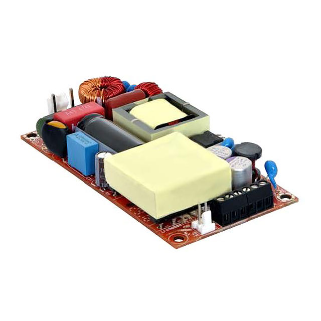 MBC180-1T12L The Bel Power Solutions MBC180-1T12L is an open frame AC/DC converter with a 12V output and 120W power rating. It features universal input and chassis mounting.