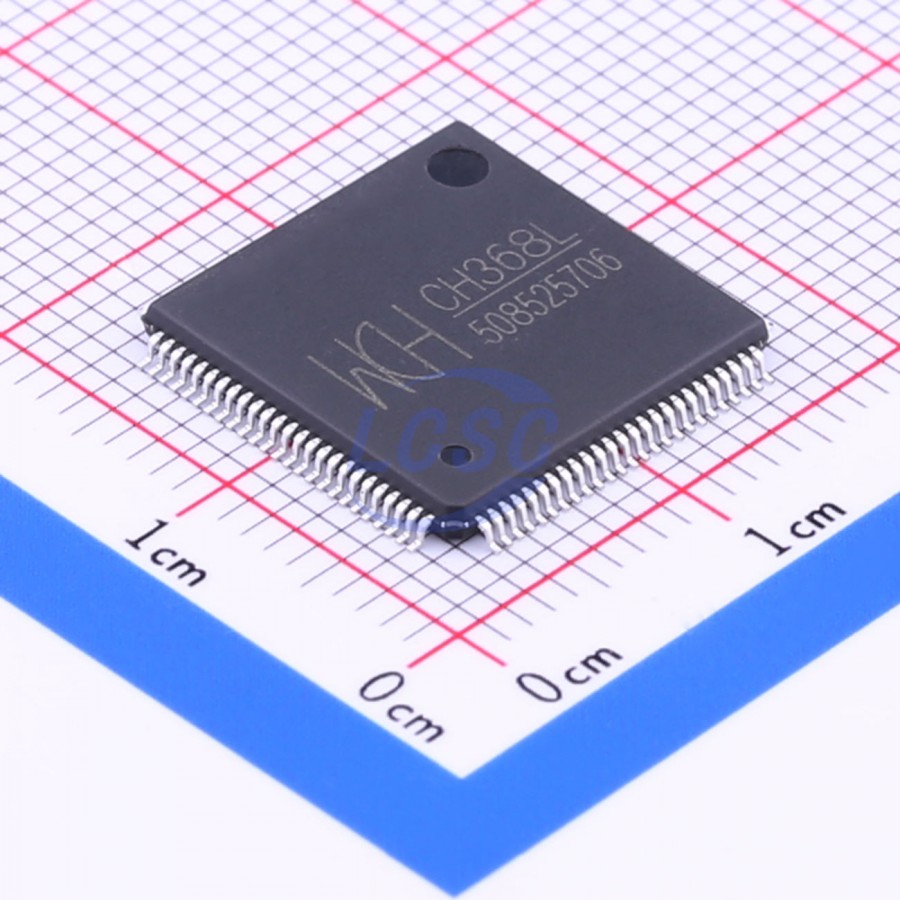 CH368L The WCH CH368L is an Interface - Specialised IC. It features an LQFP-100 package and is RoHS3 Compliant.