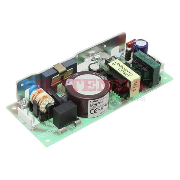 LDA15F-12-M The Cosel LDA15F-12-M is an AC/DC converter providing 12V at 1.3A, with an output power of 16W. It features adjustable output and universal input capabilities.