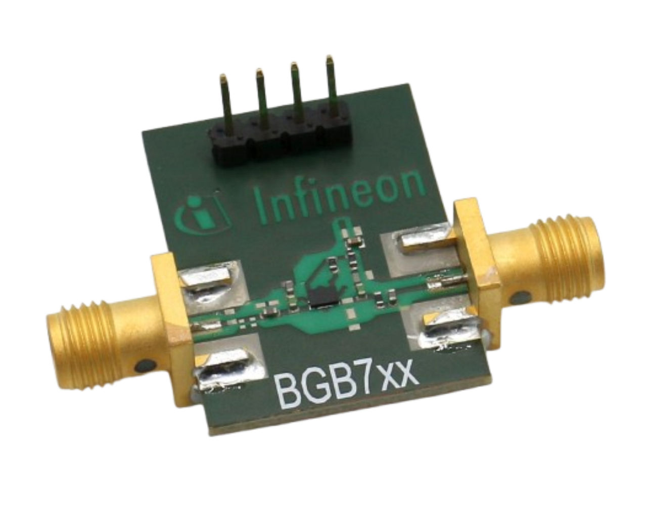 BGB741L7ESD The Infineon BGB741L7ESD is a high-performance broadband low noise amplifier (LNA) MMIC. It operates over a frequency range of 50 MHz to 3.5 GHz.