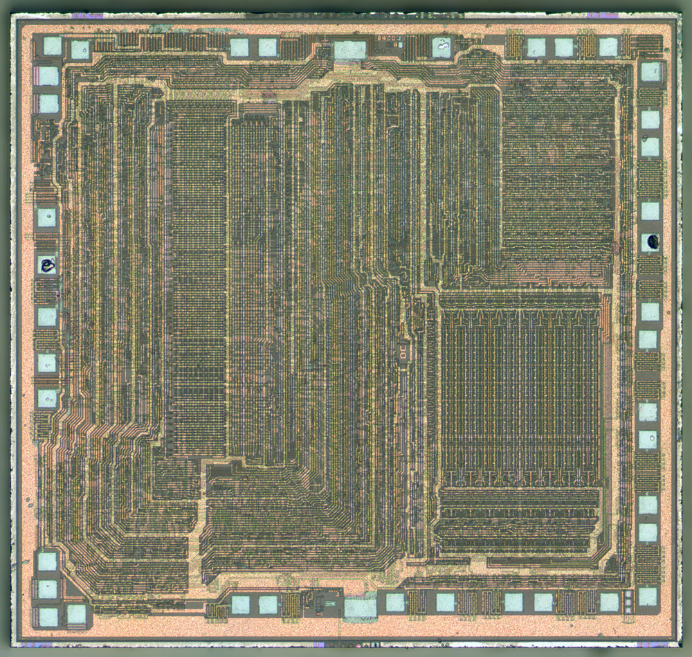 Z0840004PSC The Z0840004PSC is a microprocessor from Zilog. Its die size is 3545 x 3350 µm.