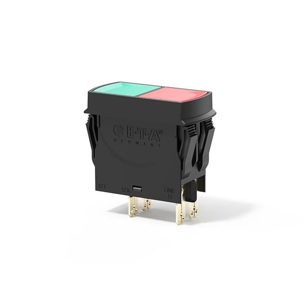3120-N35F-P7T1-SGRDG3-10A The E-T-A 3120-N35F-P7T1-SGRDG3-10A is a 2-pole thermal circuit breaker and switch combination. It offers overcurrent protection with a 10A rating and panel mount capability.