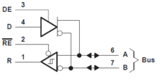 SN75ALS176DR The SN75ALS176DR is a half-duplex differential bus transceiver from Texas Instruments, designed for RS485 and RS422 communication. It operates at data rates up to 35 Mbps.