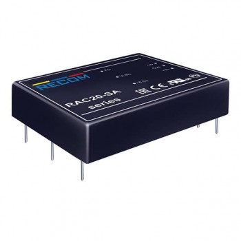 RAC20-09DA The RECOM Power RAC20-09DA is a 20W AC/DC converter with dual +/-9V outputs. It features a universal 90-264 VAC input voltage range and through-hole mounting.