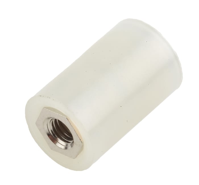 653-9330 This RS PRO standoff features M3 thread sizes on both ends and a 13mm body length. It is constructed from Polyamide 66 and has a round shape.