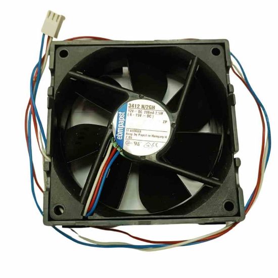 3412N/2GH The Ebm-Papst 3412N/2GH is a fan with a 12V operating voltage and 208mA current. It features dimensions of 100x100x30mm.