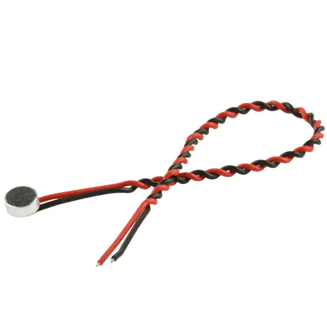 CMC-4015-25L100 The CUI Devices CMC-4015-25L100 is an analog electret condenser microphone with a frequency range of 100 Hz to 20 kHz. It operates within a 3V to 10V voltage range.
