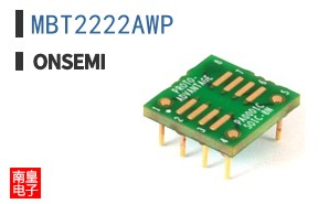 MBT2222AWP The On Semiconductor MBT2222AWP is an NPN bipolar junction transistor. It is housed in a SOT-23 surface-mount package.