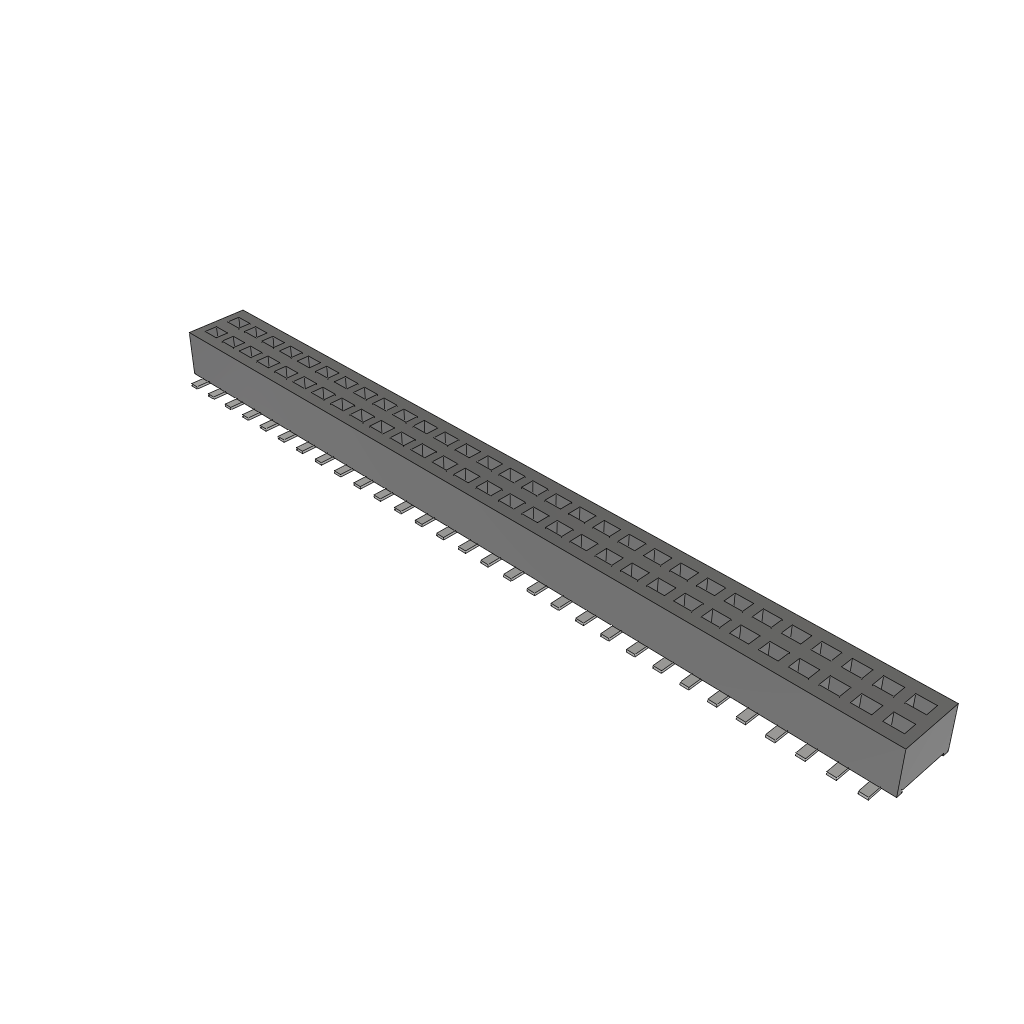 CLP-130-02-L-D-BE The Samtec CLP-130-02-L-D-BE is a 60-position, 2-row SMT socket strip with a 1.27mm pitch. It features bottom entry and 10μin gold/tin plating, offering up to 8 Gbps performance.