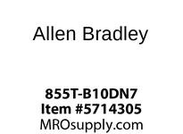 855T-B10DN7 The Allen Bradley 855T-B10DN7 is a Bulletin 855T Stack Light Module designed for industrial environments. It operates at 120V AC and consumes 7W for steady-on illumination.