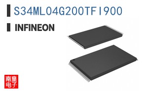 S34ML04G200TFI900 The Infineon S34ML04G200TFI900 is a 4Gb Parallel NAND Flash Memory. It operates with a supply voltage of 2.7V to 3.6V and has an access time of 25ns.