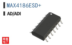 MAX4186ESD The Analog Devices MAX4186ESD is a 4-circuit current feedback amplifier designed for high-speed applications. It features a 245MHz bandwidth and operates over a wide voltage range.