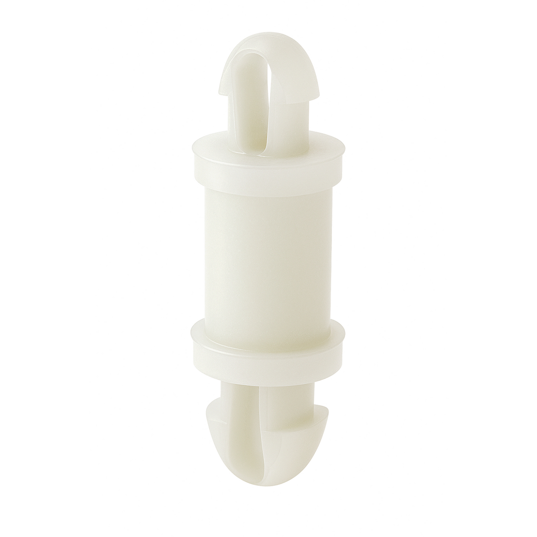 DLCBST-9-01 Snap lock nylon board support with 0.563" between board height and 0.100" support hole diameter. Designed for 0.064" panel thickness.
