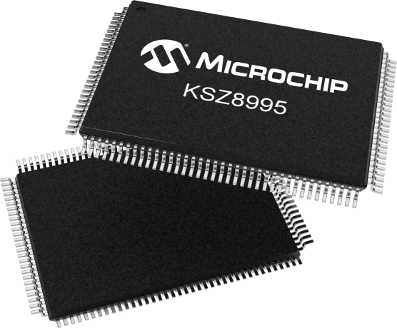 KSZ8995MI The KSZ8995MI is a 5-port 10/100 Mbps Ethernet switch IC from Micrel Inc. featuring a shared memory switch fabric and 1.4 Gbps memory bandwidth.