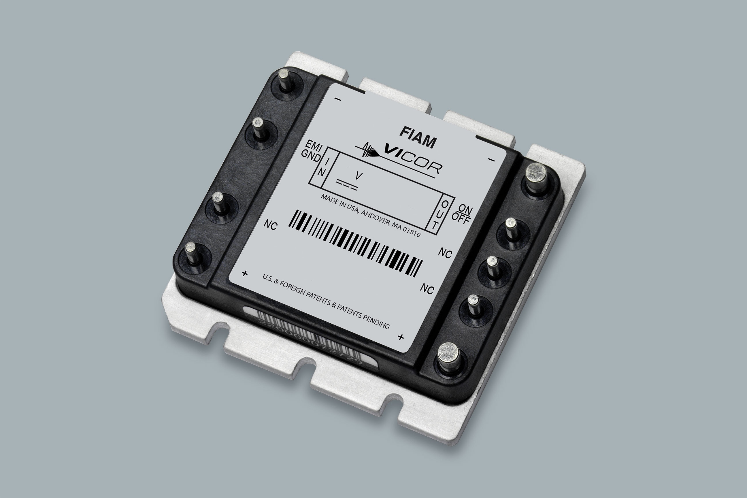 FIAM110MS1 The Vicor FIAM110MS1 is an input filter module designed for DC-DC applications. It provides EMI filtering, transient protection, and inrush current limiting.