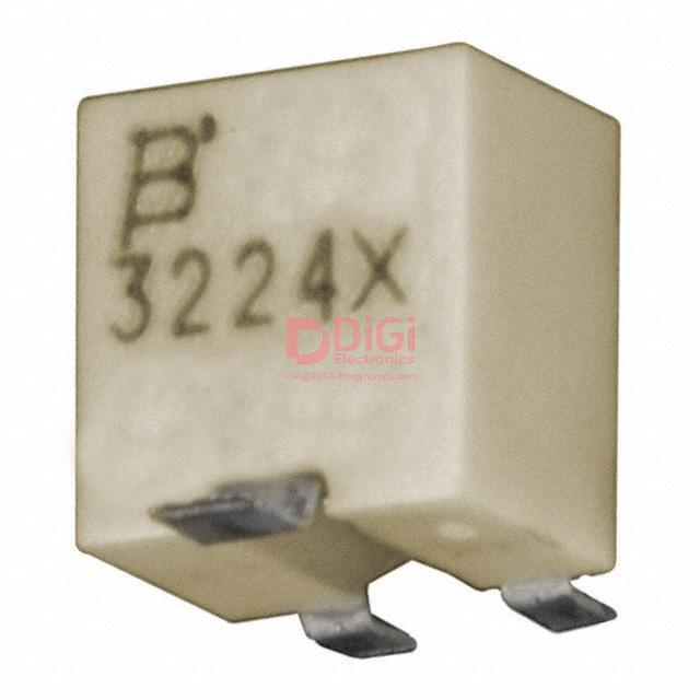 3386P-1-501LF The Bourns 3386P-1-501LF is a 500 Ohm trimmer potentiometer with a 0.5W power rating and ±10% tolerance. It features a Cermet resistive material and PC pin termination.