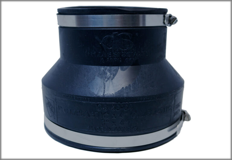 DS56 The Dallas Specialty DS56-64 is a flexible PVC pipe coupling designed for connecting 6-inch and 4-inch pipes. It operates within a temperature range of -30°C to 140°C.