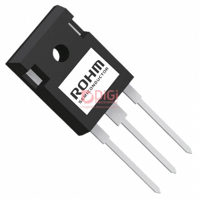 SCS220KE2HRC The ROHM Semiconductor SCS220KE2HRC is a Silicon Carbide Schottky Diode Array with a 650V reverse voltage rating and 10A average rectified current.
