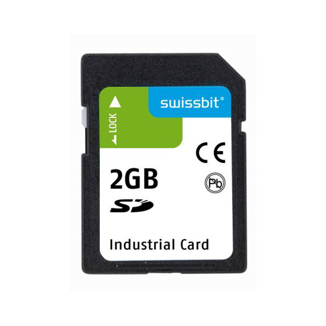 SFSD2048L1BN2TO-E-DF-161-STD The Swissbit SFSD2048L1BN2TO-E-DF-161-STD is a 2GB industrial SD card featuring SLC Flash memory. It operates within a temperature range of -25°C to 85°C and requires a 3.3V supply voltage.