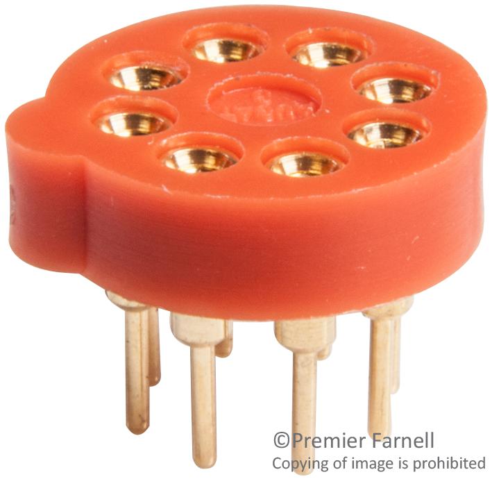 8059-2G7 TE Connectivity 8059-2G7 is an 8-position (round) transistor socket for TO-5 packages. Through hole mounting, solder termination, gold plated beryllium copper contacts, closed frame design.