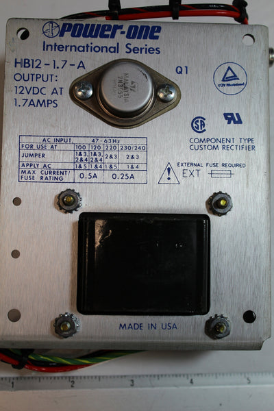 HB12-1.7-A The Power One HB12-1.7-A is a DC DC converter. It is RoHS3 Compliant and has an MSL rating of 1 Unlimited.