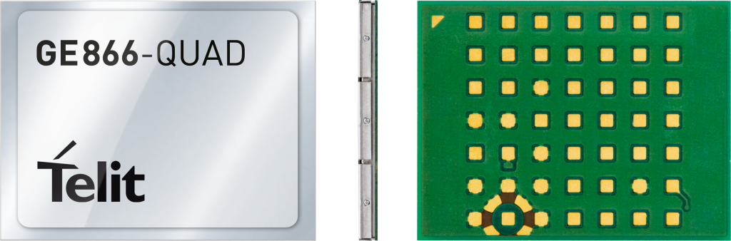 GE866-QUAD The Telit GE866-QUAD is a compact Quad-Band GSM/GPRS wireless module designed for M2M applications. It features an ultra-compact LGA footprint and supports worldwide 2G coverage.