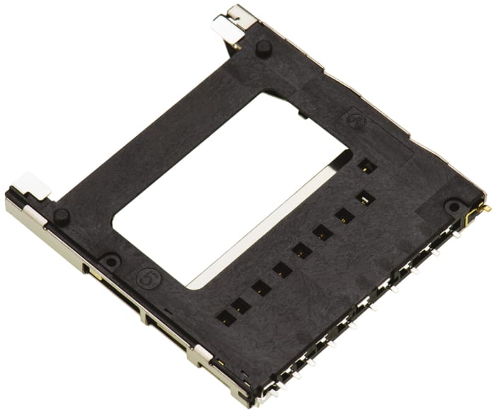 FPS009-2405-0 The Yamaichi FPS009-2405-0 is a 9-way right angle SD card memory card connector with solder termination. It features a surface mount design and Liquid Crystal Polymer housing.