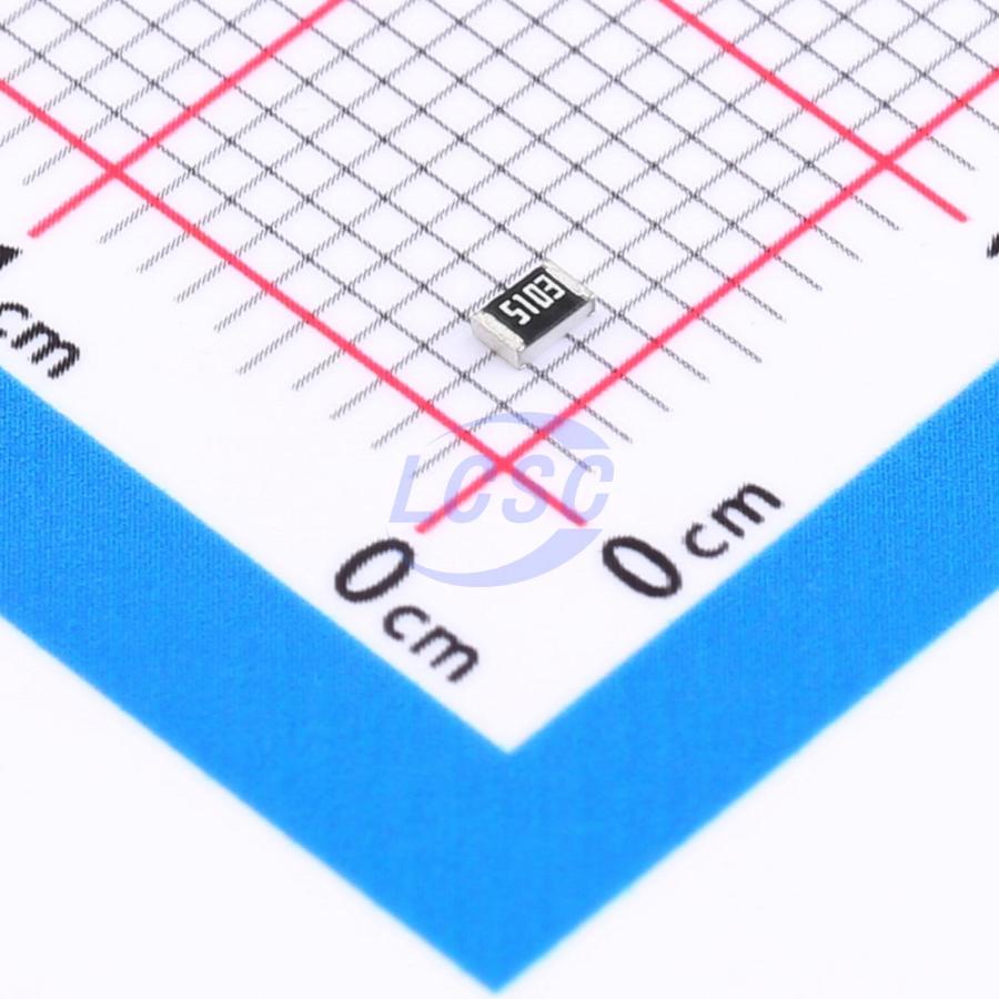 RC0805FR-07510KL This Yageo RC0805FR-07510KL is a surface mount chip resistor with a resistance of 510 kΩ and a tolerance of ±1%. It is rated for 1/8W power.