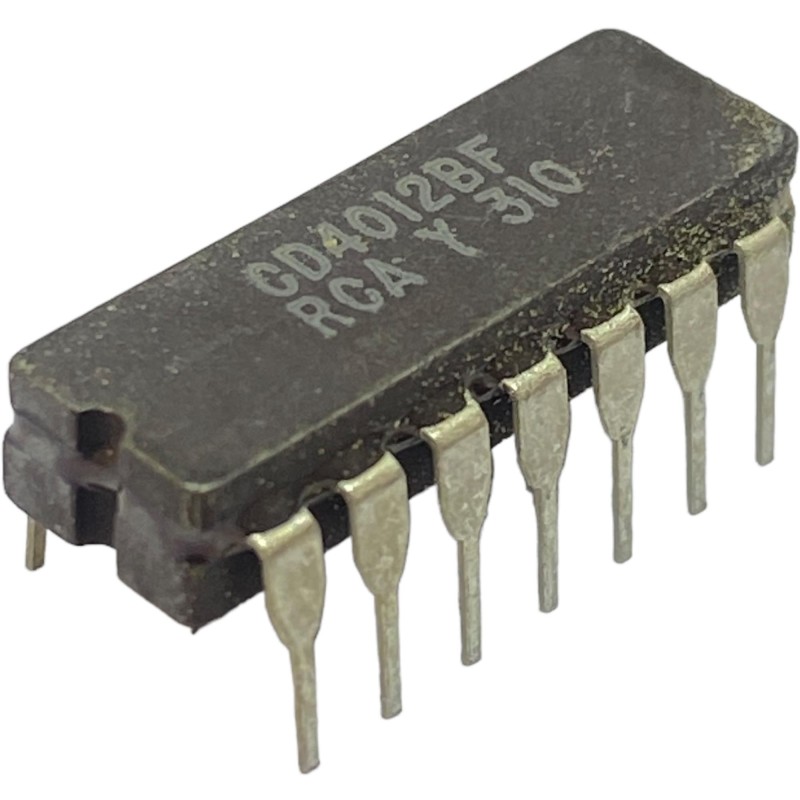 CD4012BF The CD4012BF is a ceramic integrated circuit from RCA. It is suitable as a direct replacement in industrial controls and consumer electronics.