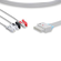 MEC 1000 ECG LEADWIRE 3 LEADS PINCH
